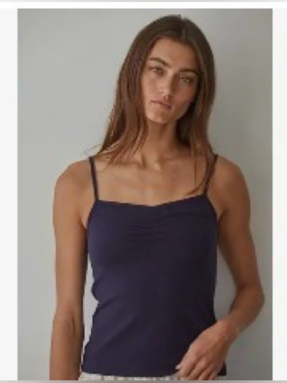 Knit Cotton - Spandex Jersey V-Neck - Cami Top
